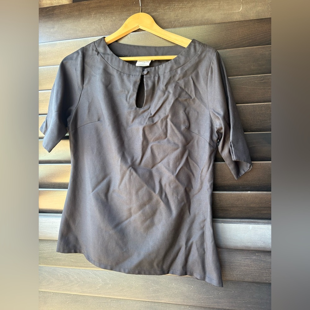 Dancing Days by Banned Apparel Medium Black Short Sleeve Blouse